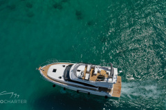 Motoryacht-charter-bavaria-virtess-420-Fly-IPS-spaceship-island-krk-marina-punat-croatia-korocharter