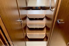 Motoryacht-charter-bavaria-virtess-420-Fly-IPS-spaceship-ladder-marina-punat-croatia-korocharter
