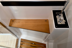 Motoryacht-charter-bavaria-virtess-420-Fly-IPS-spaceship-shower-cabin-marina-punat-croatia-korocharter