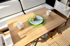 Motoryacht-charter-bavaria-virtess-420-Fly-IPS-spaceship-heckterrasse-marina-punat-kroatien-korocharter